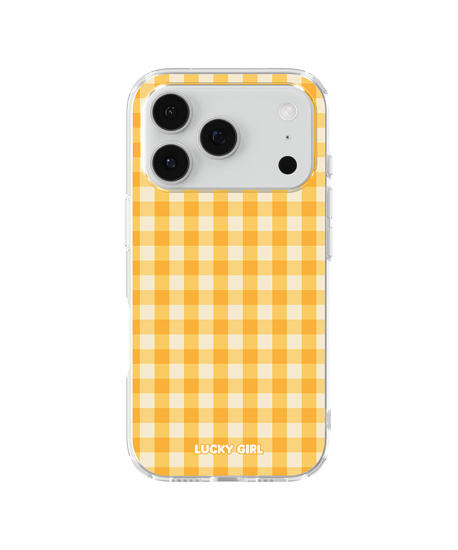 Sunshine Gingham Clear Case Insert