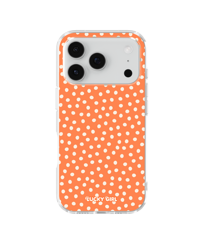 Tangerine Dots Clear Case Insert