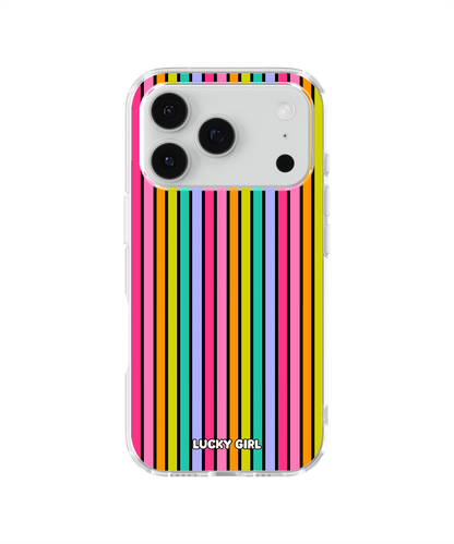 Rainbow Stripes Clear Case Insert