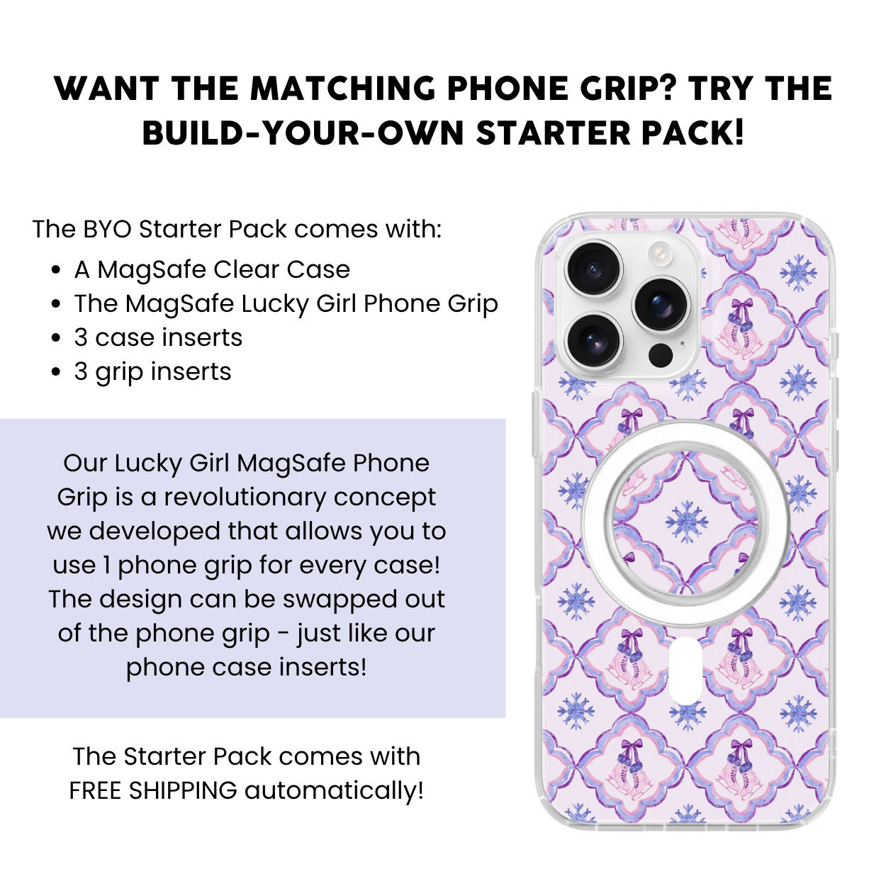 Icy Charm Clear Case Insert