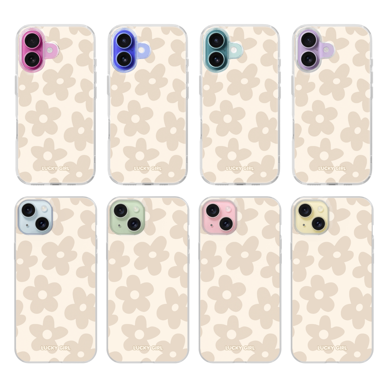 Vanilla Milkshake Big Blooms Clear Case Insert