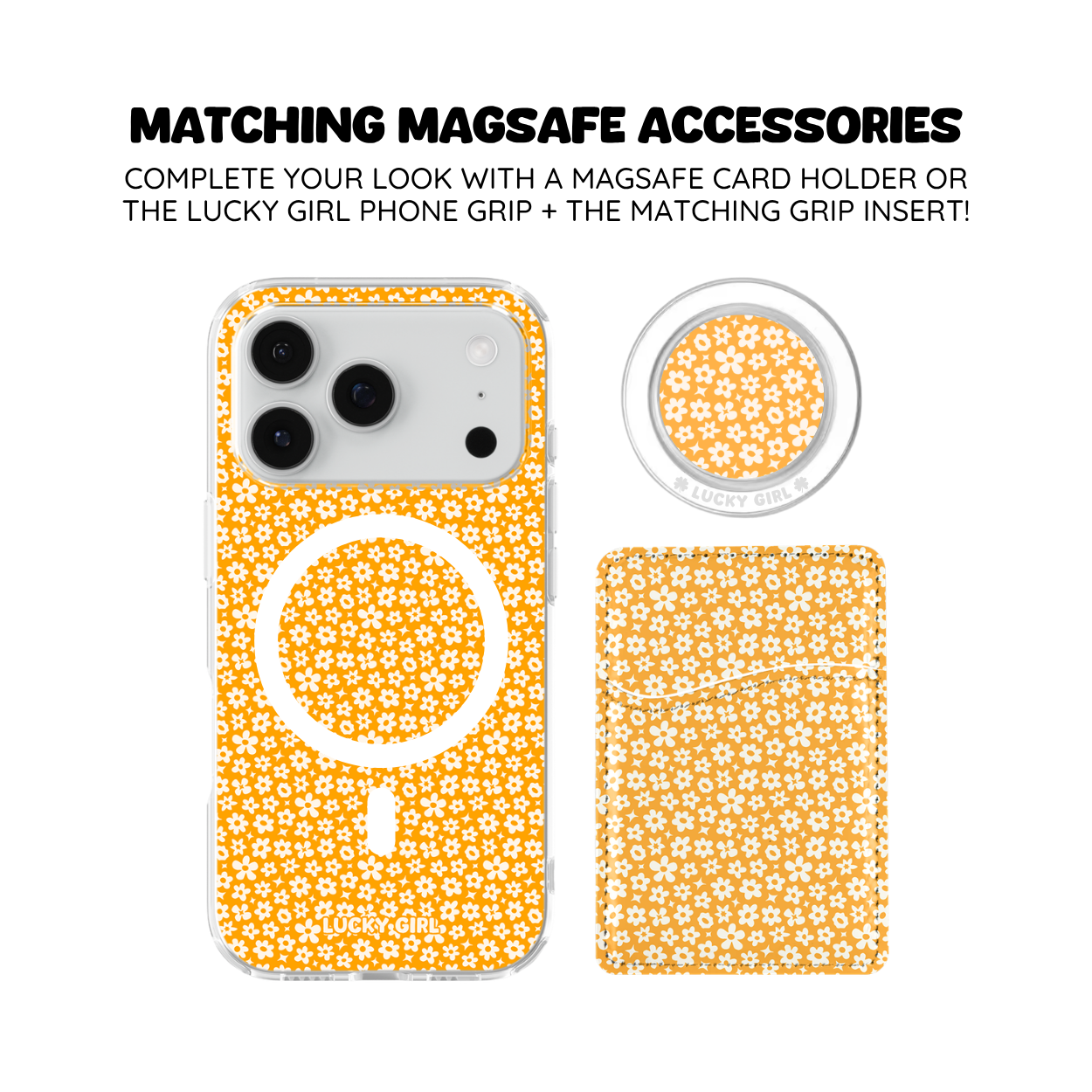 Creamsicle Little Blooms Clear Case Insert