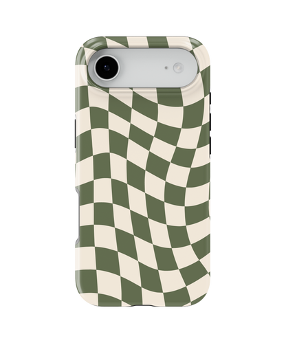 Moss Wavy Checkers II MagSafe Phone Case