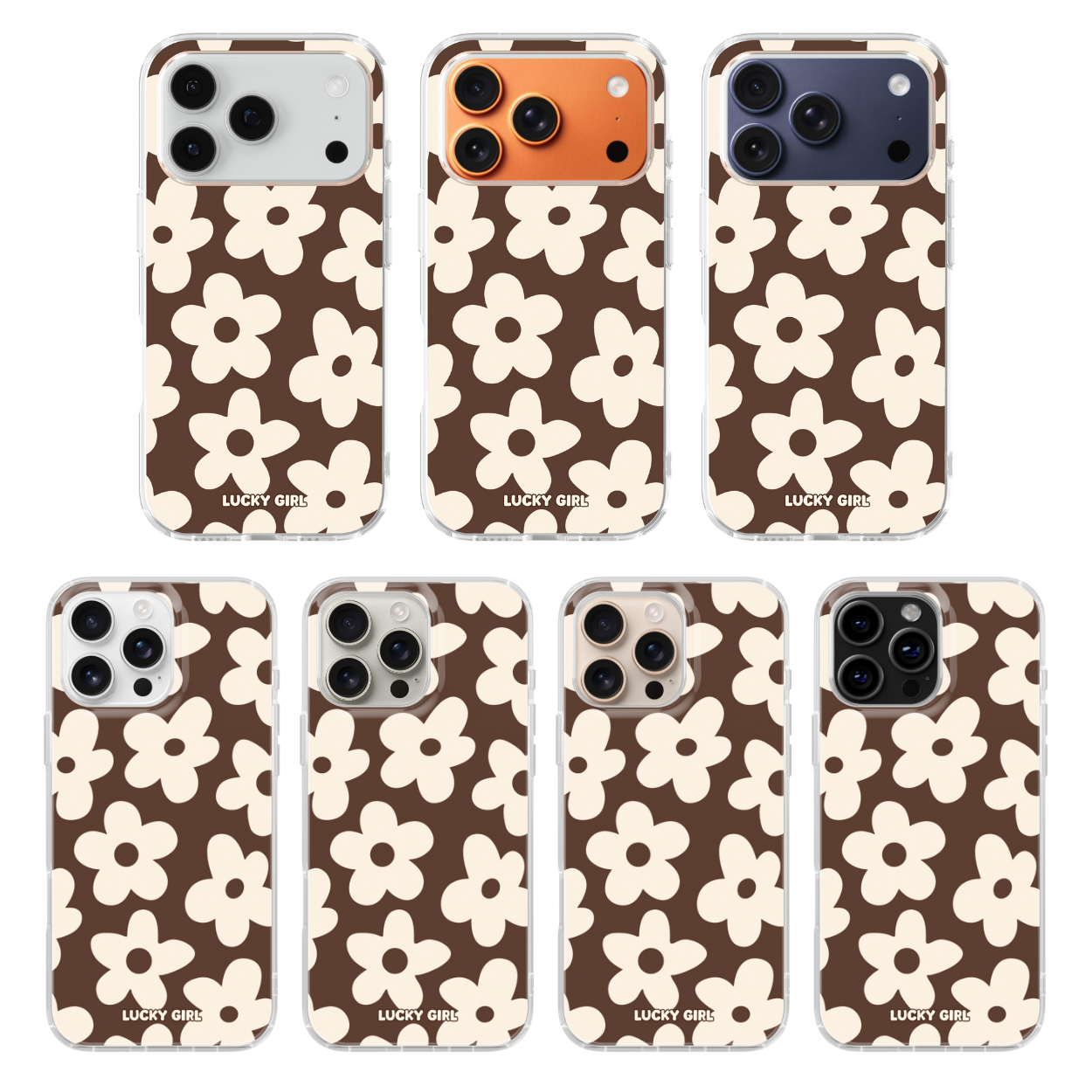 Espresso Big Blooms Clear Case Insert
