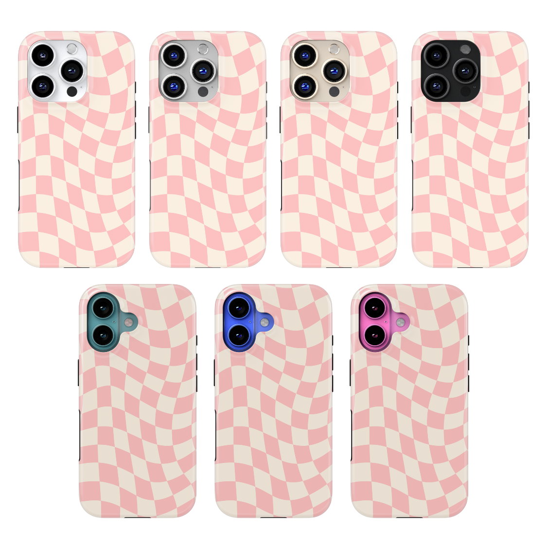 Pinky Swear Wavy Checkers II MagSafe Phone Case