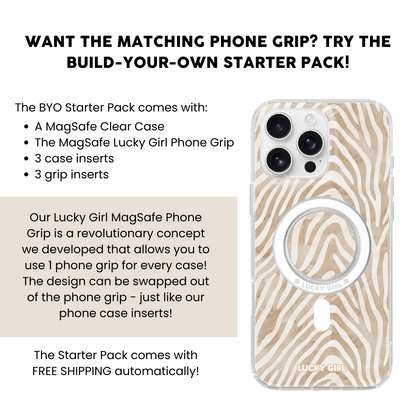 Sandstone Zebra Clear Case Insert