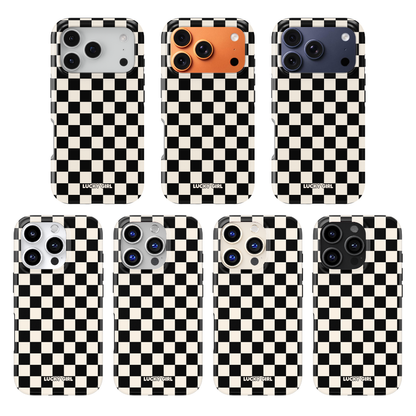 Onyx Checkers II Phone Case
