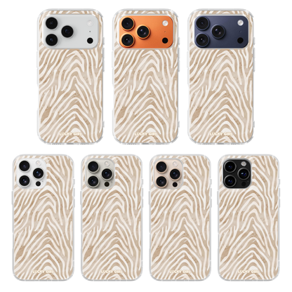 Sandstone Zebra Clear Case Insert