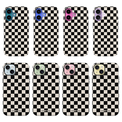 Onyx Checkers II Phone Case