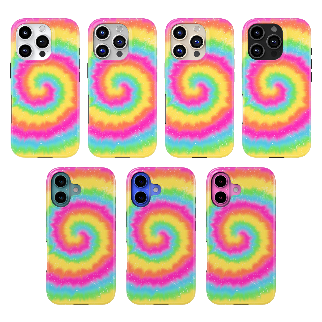 Rainbow Swirl MagSafe Phone Case