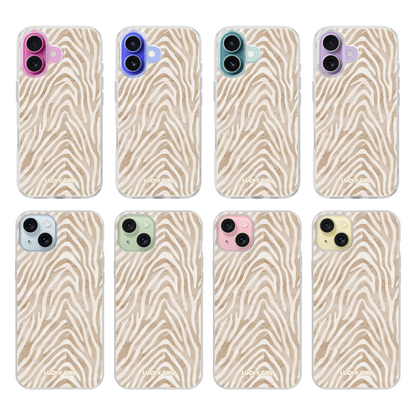 Sandstone Zebra Clear Case Insert