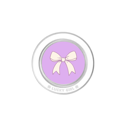 Lilac Bow Phone Grip Insert