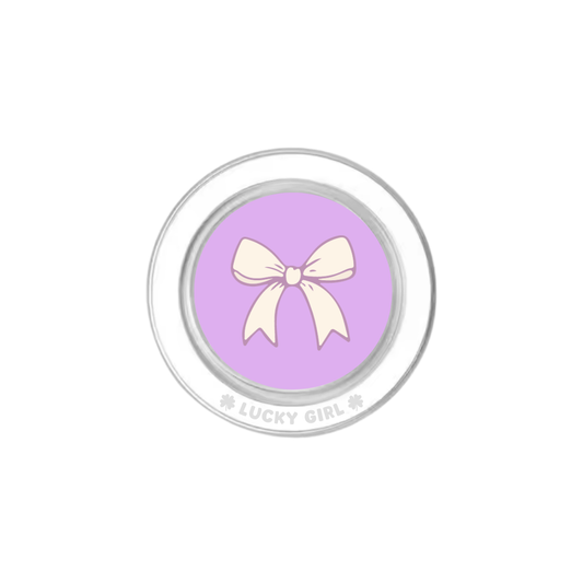 Lilac Bow Phone Grip Insert
