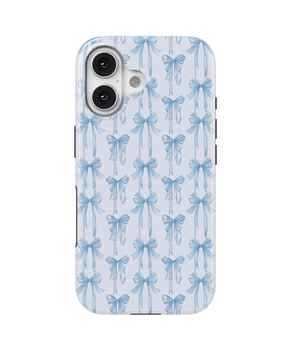 Blue Blushing Bows MagSafe Phone Case