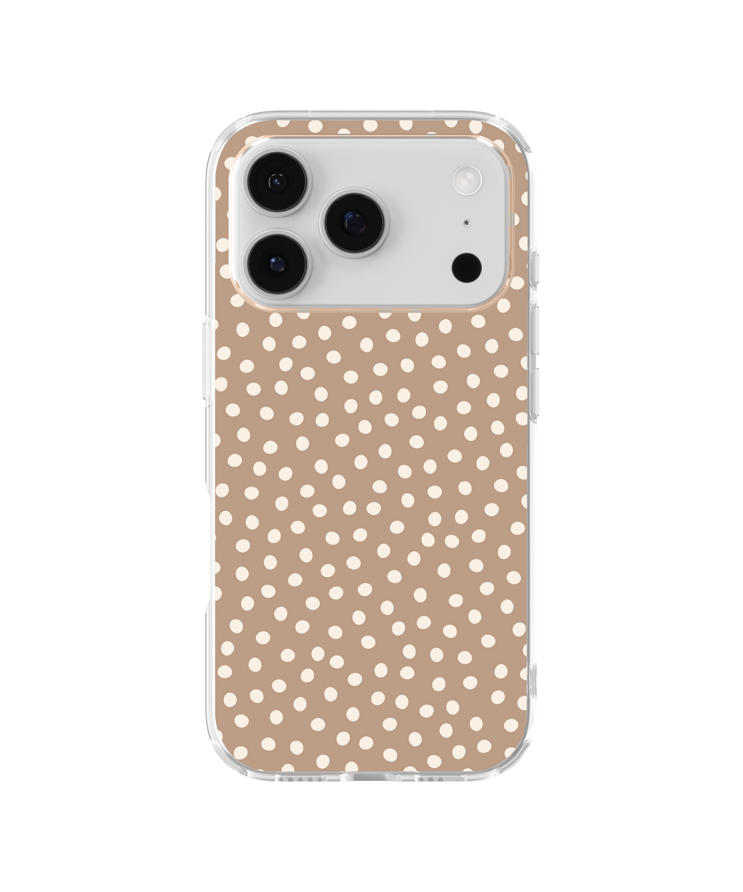 Chestnut Dots Clear Case Insert