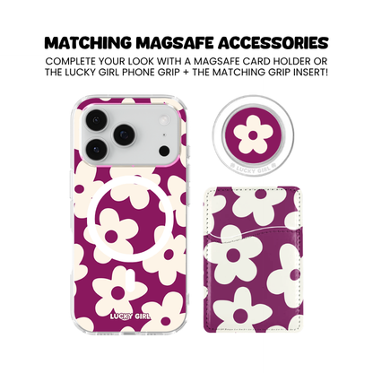 Velvet Big Blooms Clear Case Insert
