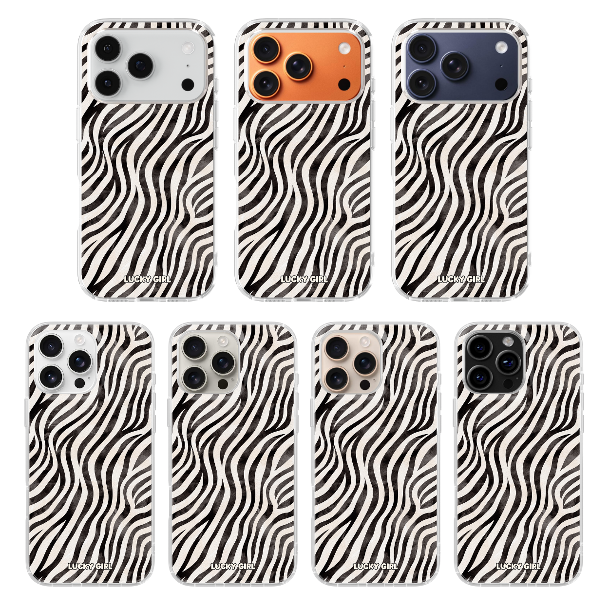 Classic Zebra Clear Case Insert