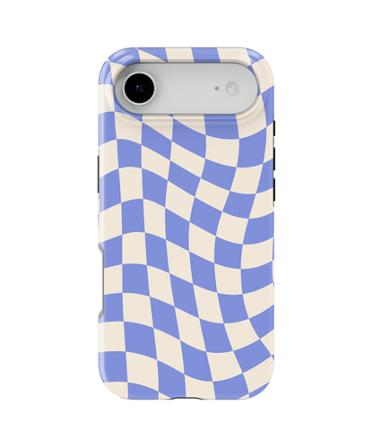 Bluebell Wavy Checkers II MagSafe Phone Case