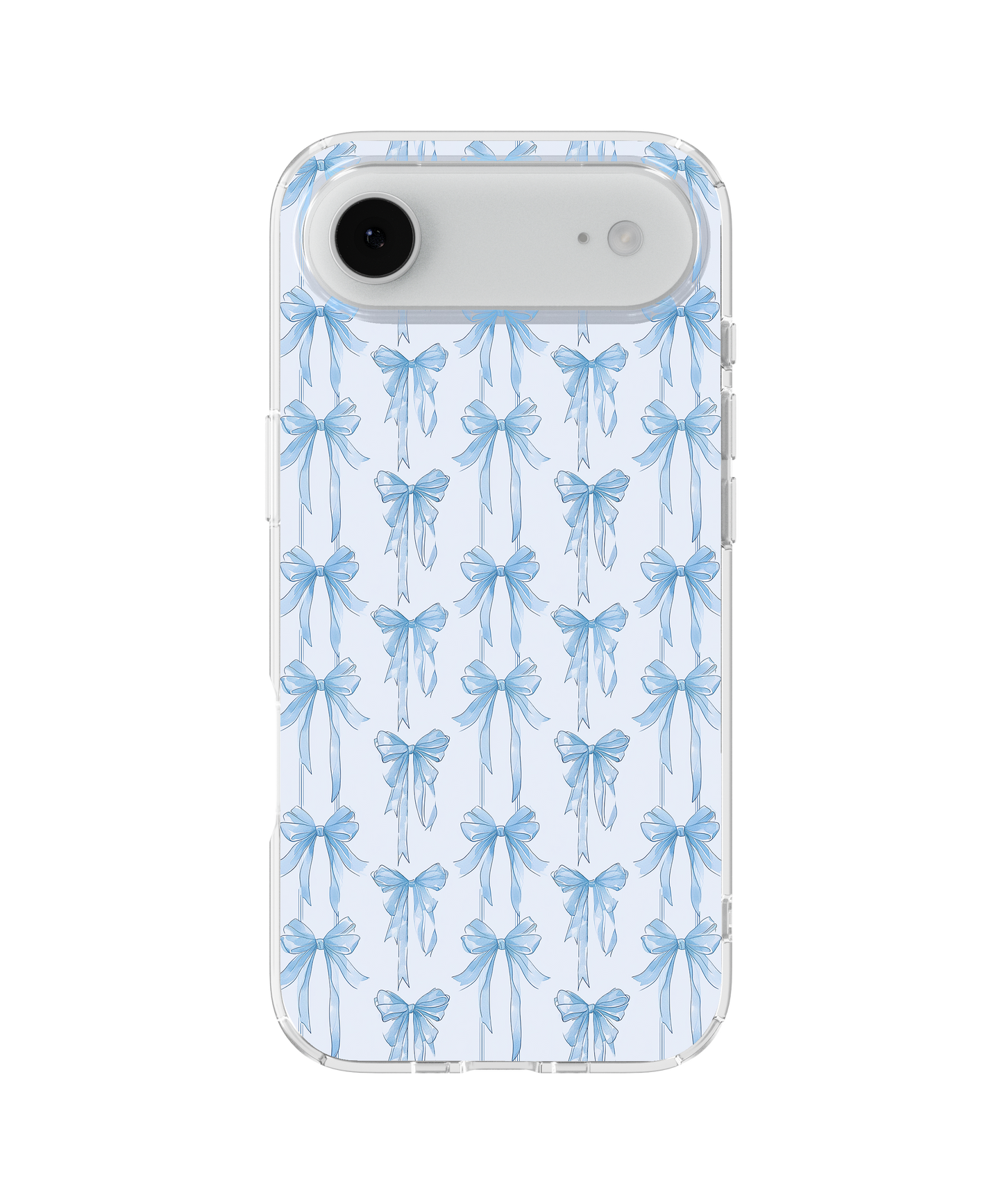 Blue Blushing Bows Clear Case Insert