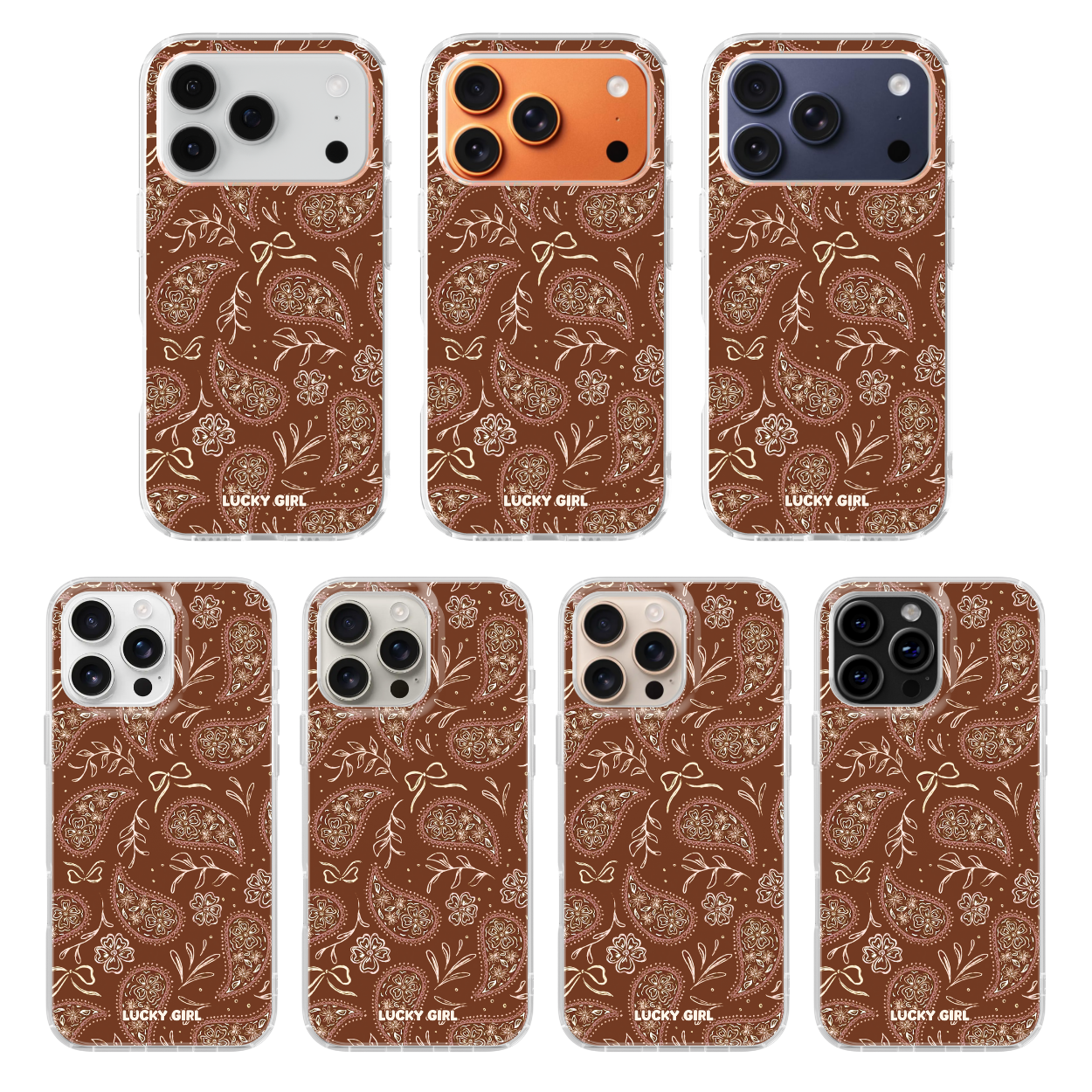 Prairie Paisley Clear Case Insert