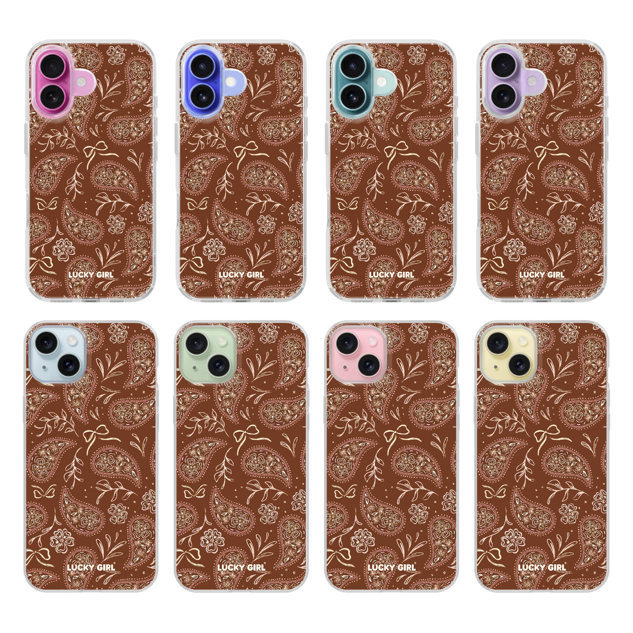 Prairie Paisley Clear Case Insert