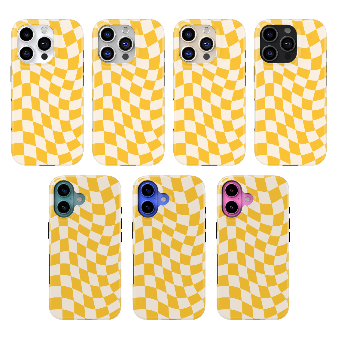 Sunny Wavy Checkers II MagSafe Phone Case