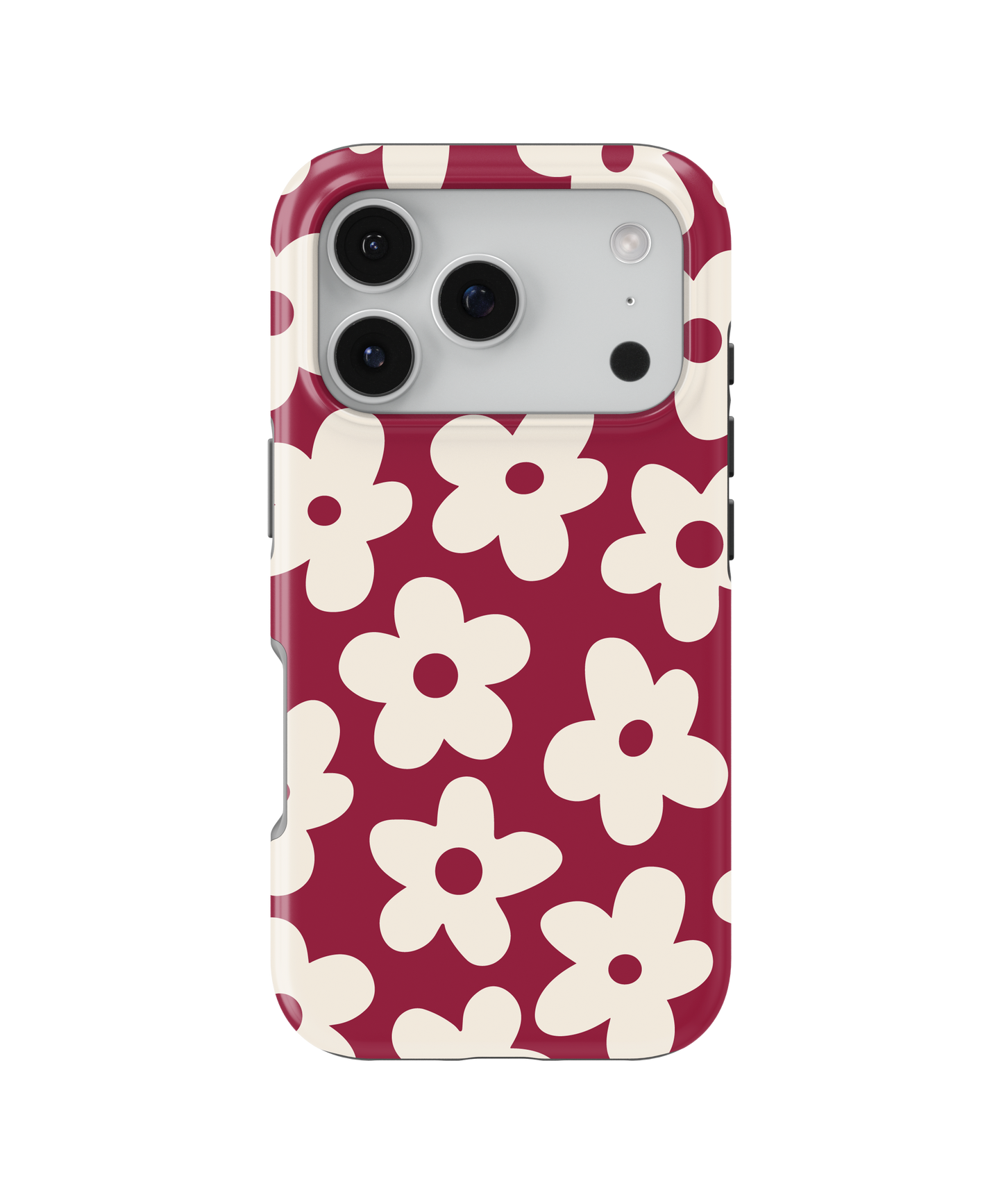 Black Cherry Big Blooms MagSafe Phone Case