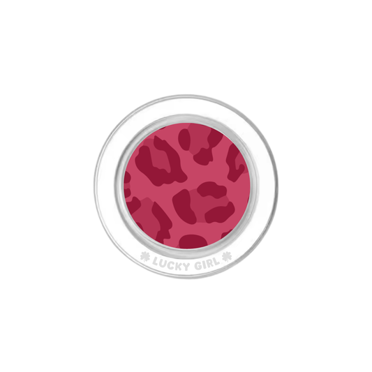 Black Cherry Leopard Phone Grip Insert