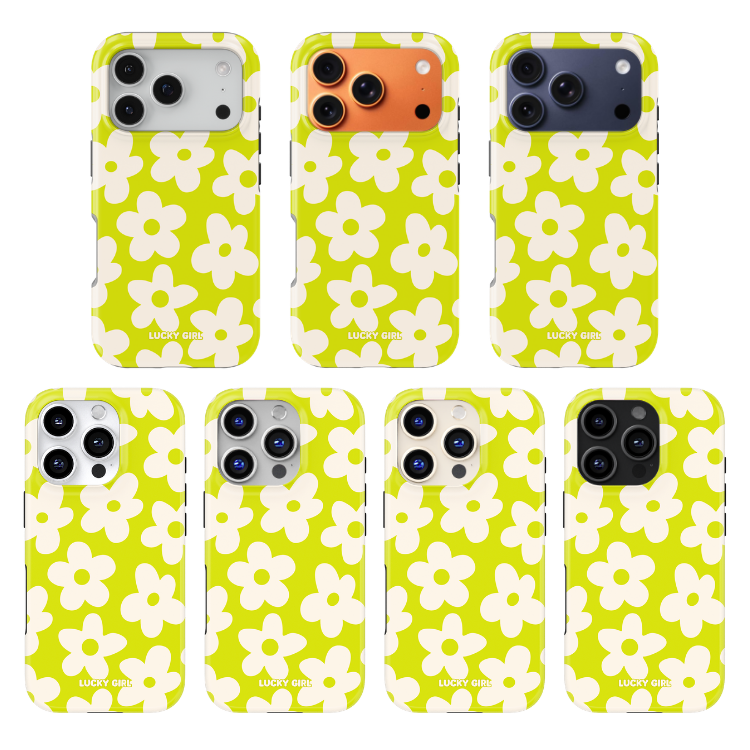 Electric Lime Big Blooms Phone Case