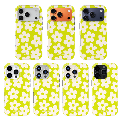 Electric Lime Big Blooms Phone Case