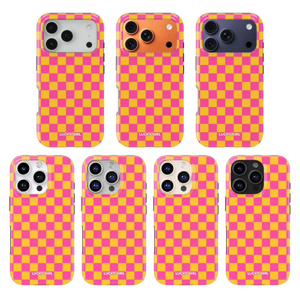 Pink Lemonade Checkers Phone Case