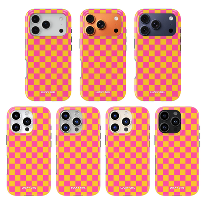 Pink Lemonade Checkers Phone Case