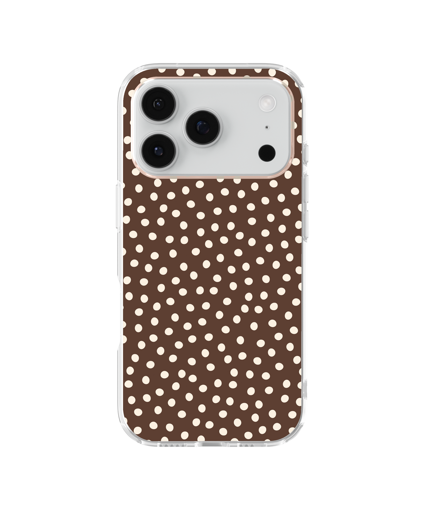 Espresso Dots Clear Case Insert