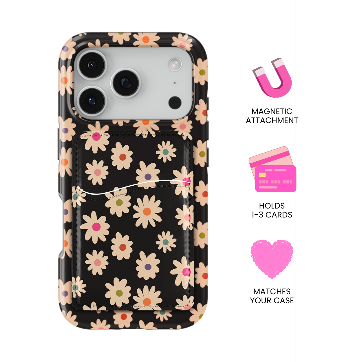 Daisies In The Dark MagSafe Card Holder
