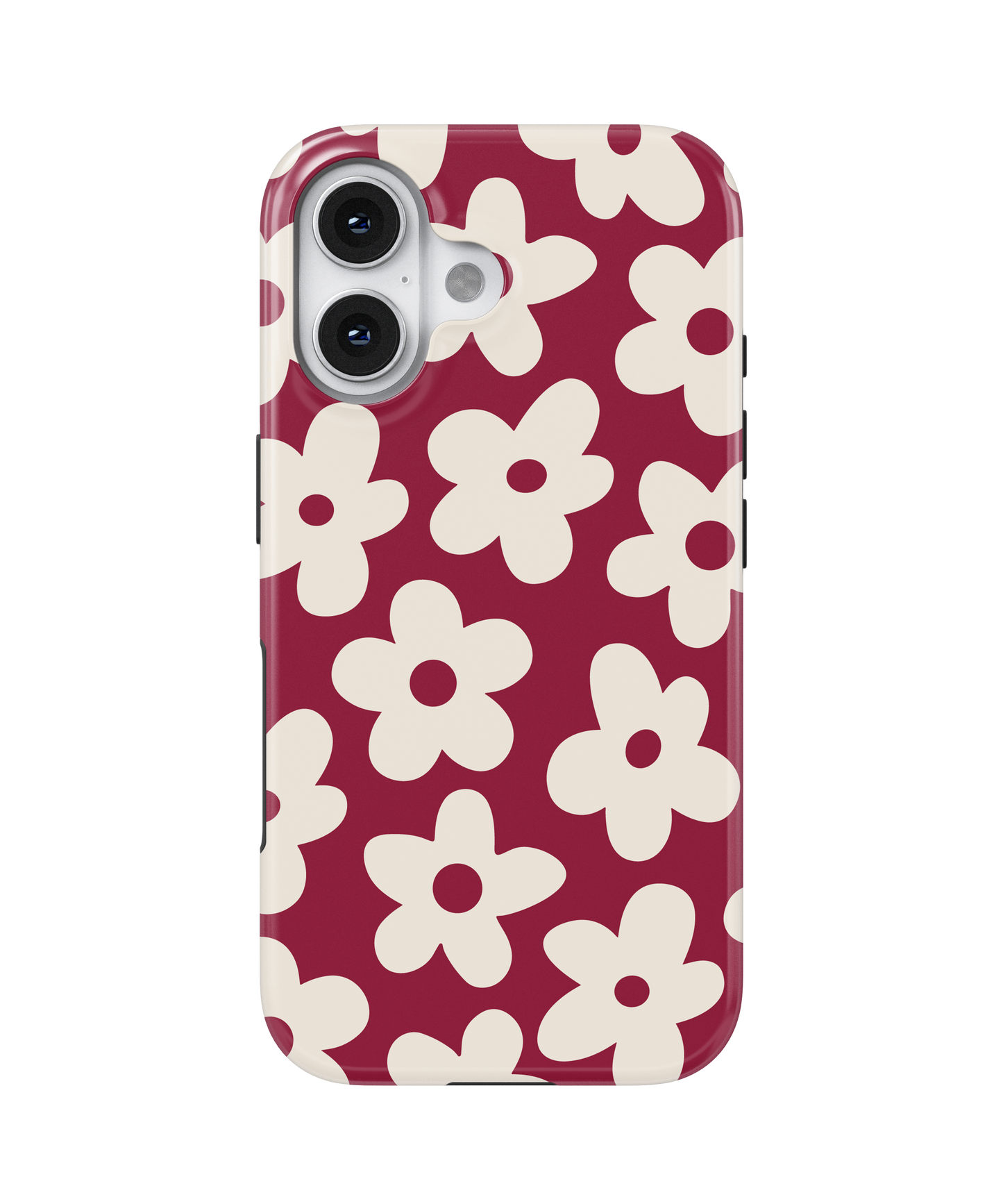 Black Cherry Big Blooms MagSafe Phone Case