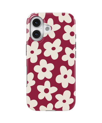 Black Cherry Big Blooms MagSafe Phone Case