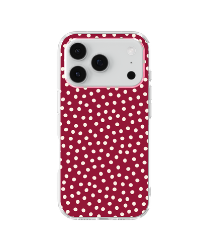 Black Cherry Dots Clear Case Insert