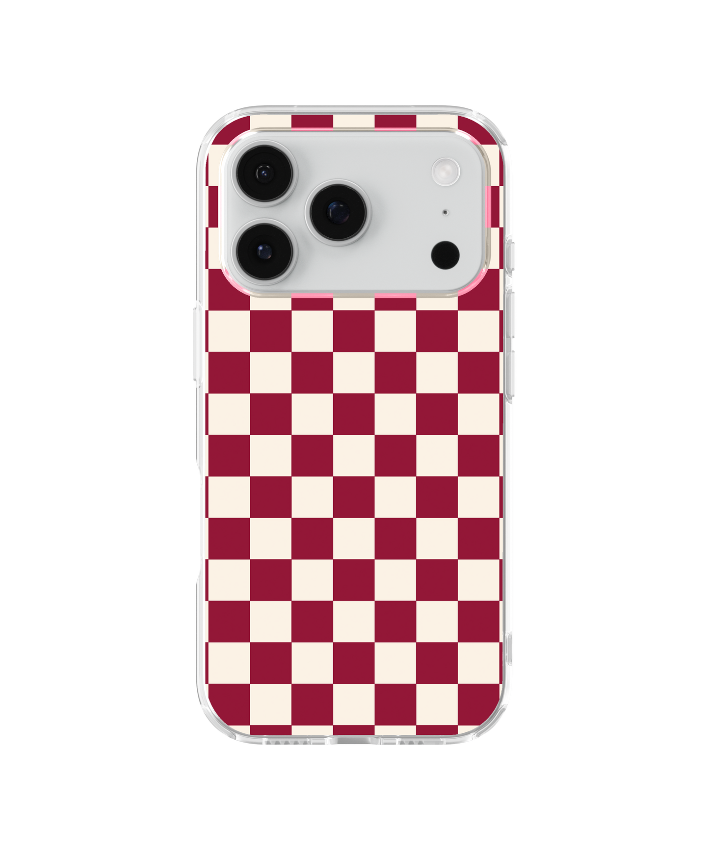 Black Cherry Checkers II Clear Case Insert