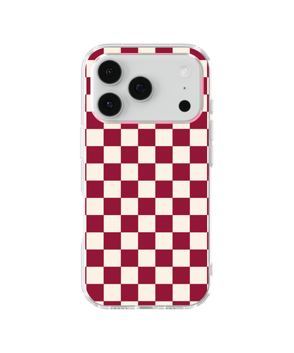 Black Cherry Checkers II Clear Case Insert