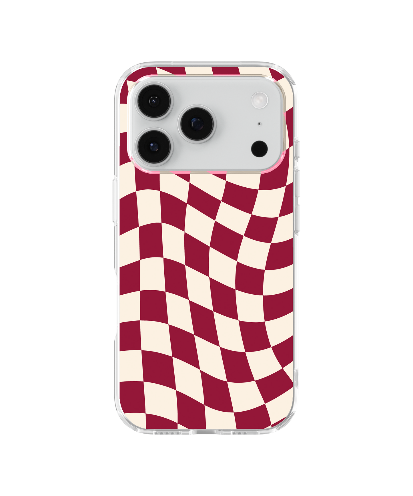 Black Cherry Wavy Checkers II Clear Case Insert