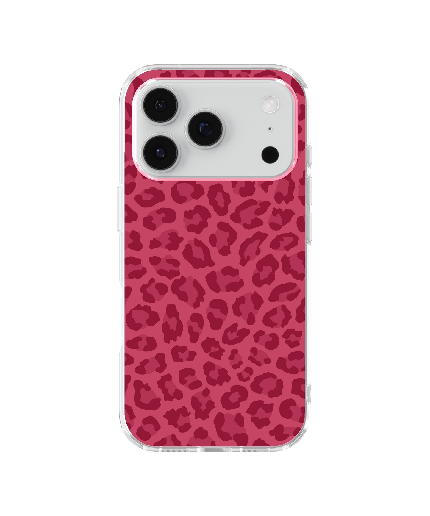 Black Cherry Leopard Clear Case Insert
