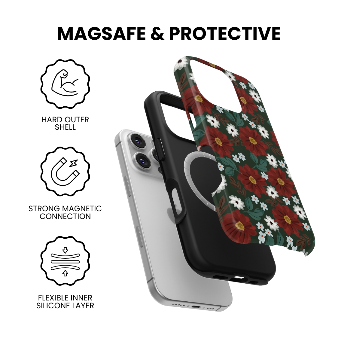 Winter Posy MagSafe Phone Case