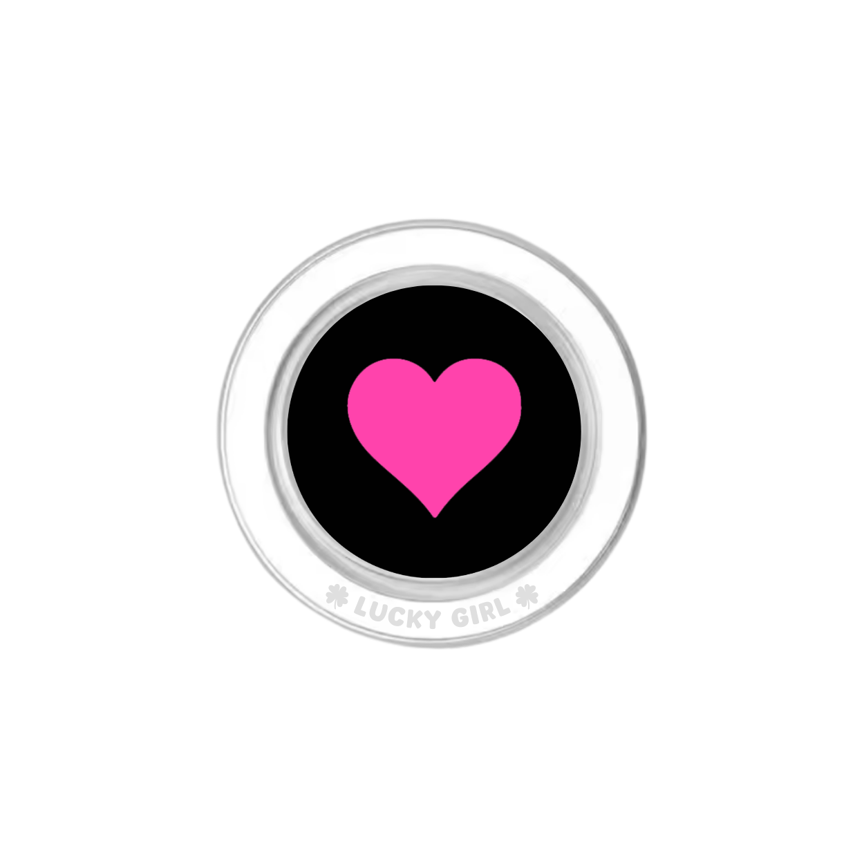 Raspberry Heart Phone Grip Insert
