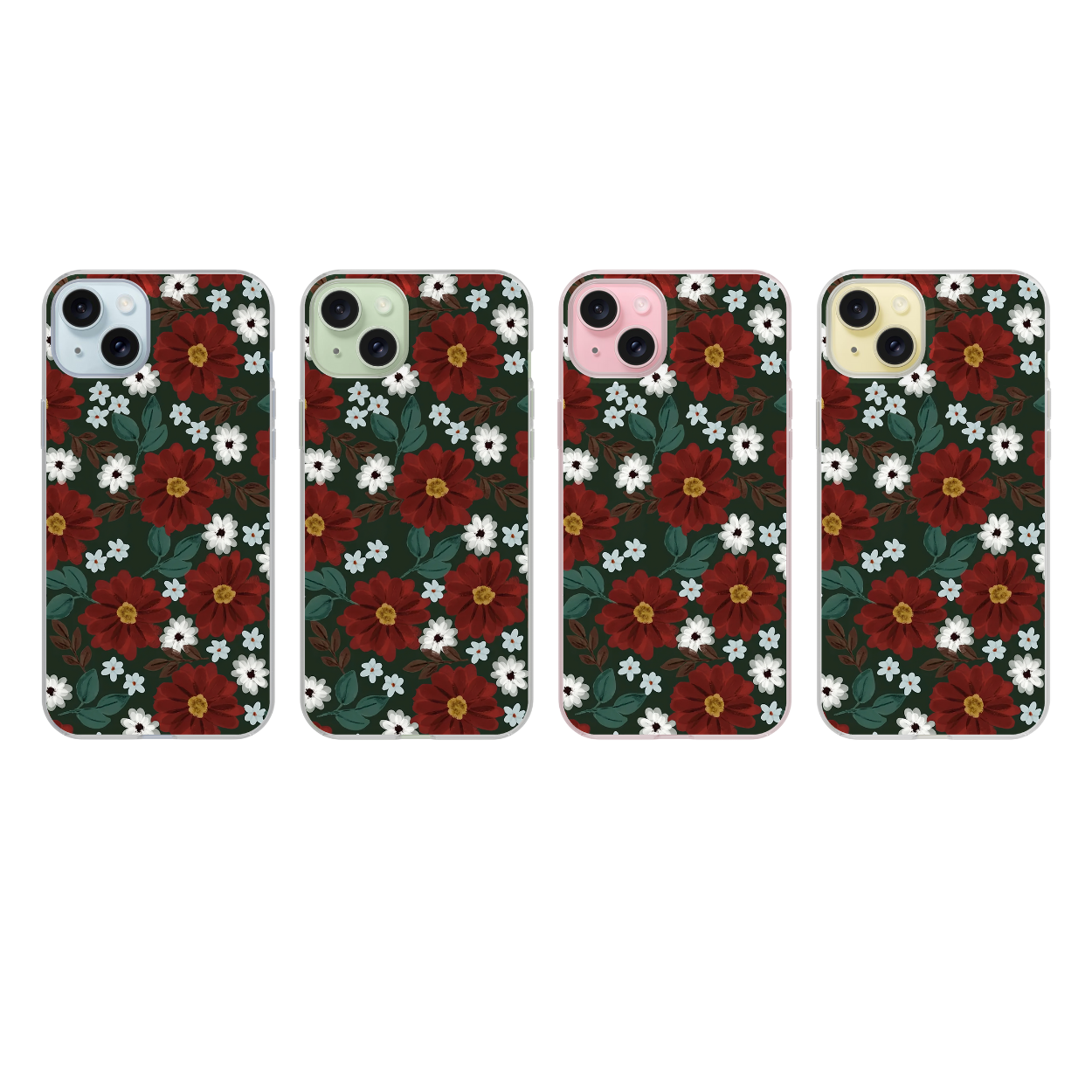 Winter Posy Clear Case Insert