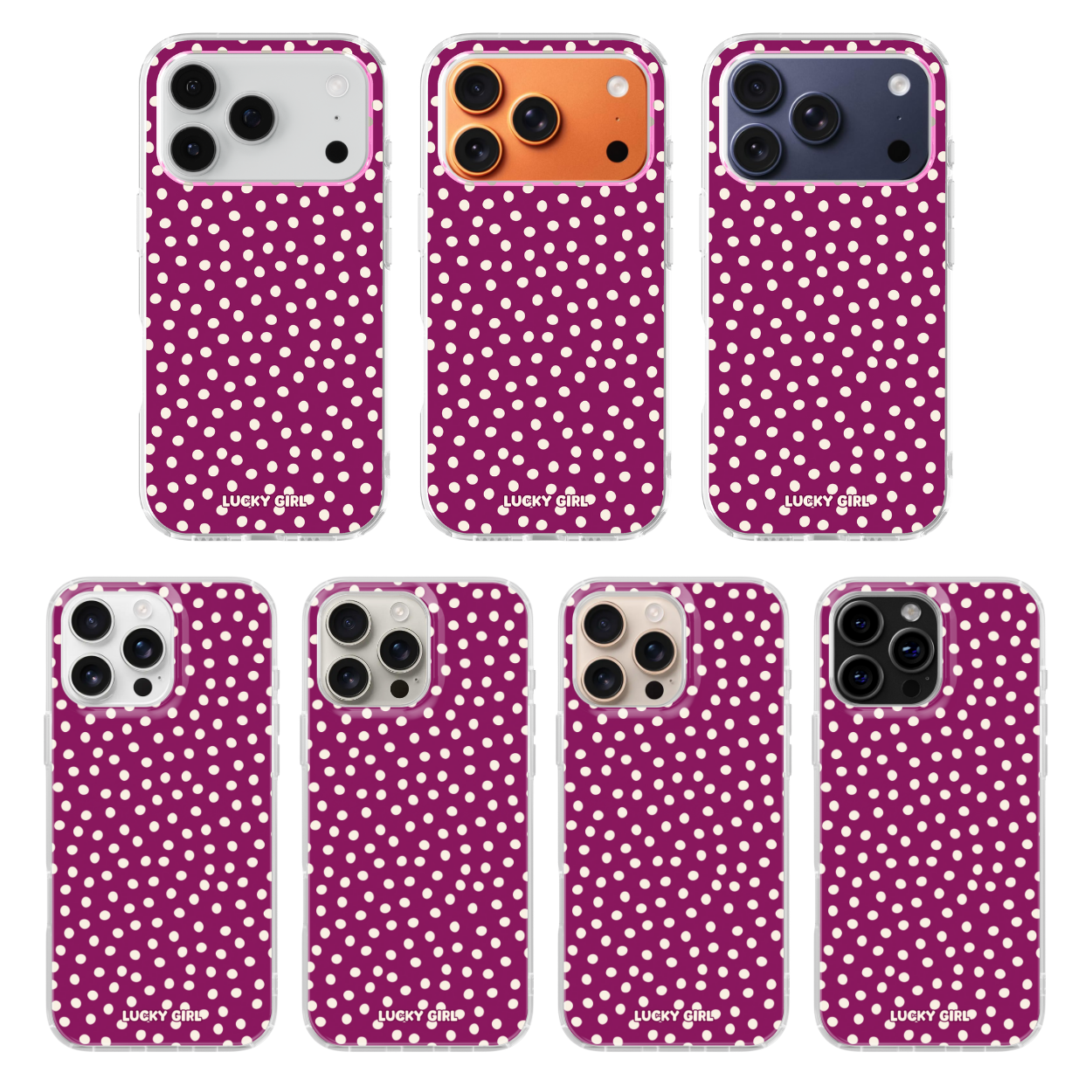 Velvet Dots Clear Case Insert
