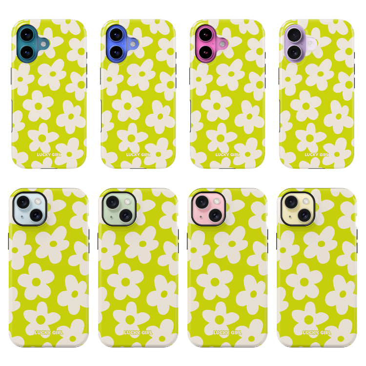 Electric Lime Big Blooms Phone Case