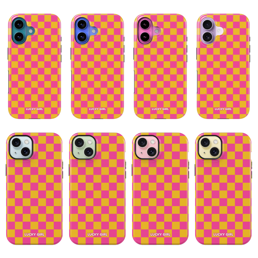 Pink Lemonade Checkers Phone Case