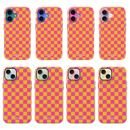 Pink Lemonade Checkers Phone Case