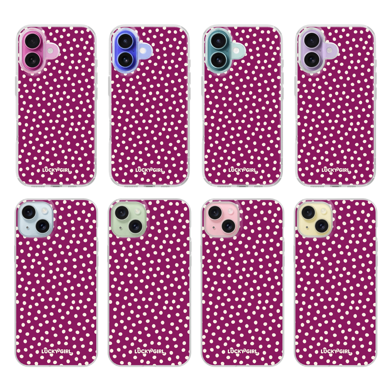 Velvet Dots Clear Case Insert