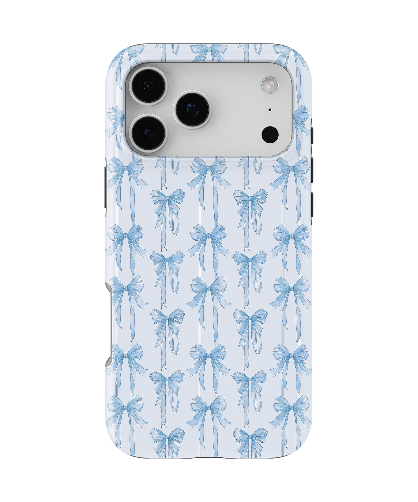 Blue Blushing Bows MagSafe Phone Case